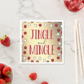 Jingle & Mingle Modern Holiday Party Serviette (Beispiel)