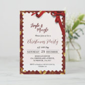 Jingle & mingle Party Holiday party Einladung (Stehend Vorderseite)