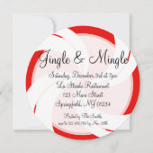 Jingle & Mingle Peppermint Weihnachts-Einladung Einladung (Vorderseite)
