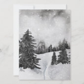 Jingle & Mingle Watercolor Woodland Party Einladun Einladung (Rückseite)