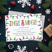 Jingle & Mingle | Weihnachts-Cocktail-Party Einladung