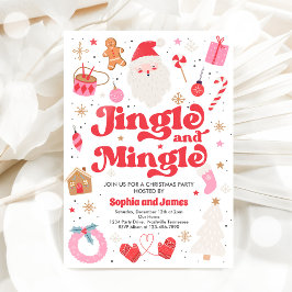 Jingle & Mingle Weihnachts-Party Einladung