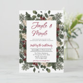 Jingle & Mingle Weihnachtsfeier Einladung (Stehend Vorderseite)