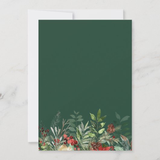 Jingle & Mingle Weihnachtsfeier Einladung (Rückseite)