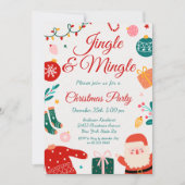 Jingle & Mingle Weihnachtsfeier Einladung (Vorderseite)