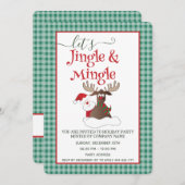 Jingle Mingle Weihnachtsfeier Einladung (Vorne/Hinten)