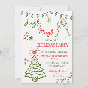 Jingle & Mingle Weihnachtsfeier Einladung