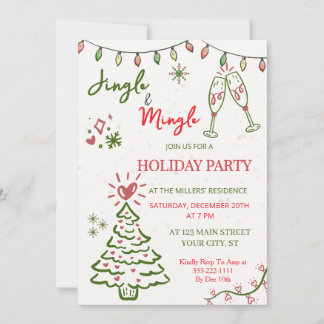 Jingle & Mingle Weihnachtsfeier Einladung