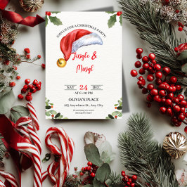 Jingle & Mingle Weihnachtsfeier-Einladung Einladung