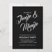 Jingle & Mingle Weihnachtsfeiertag Einladung (Vorderseite)