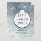 Jingle & Mingle Winterwunder-Party Einladung (Vorne/Hinten)