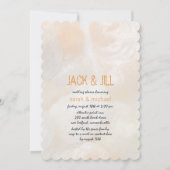 Jingle Muscheln Moderner Jack und Jill Polterabend Einladung (Vorderseite)