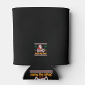 Jingle My Balls Santa Claus Ugly Christmas Sweater Dosenkühler (Rückseite)