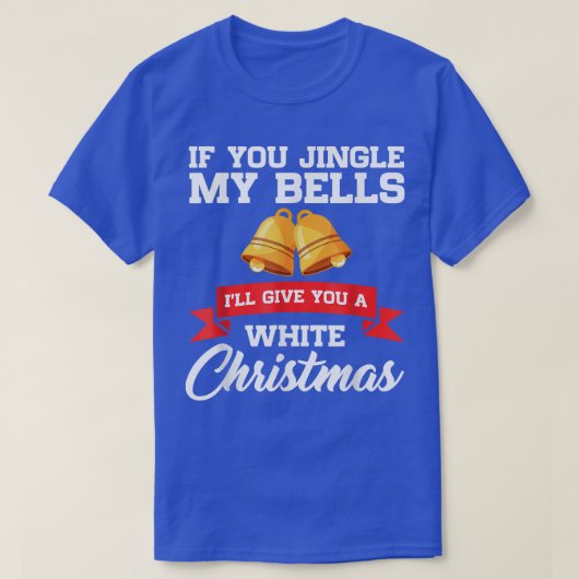 Jingle My Bells Funny Adults Christmas Pajama Desi T-Shirt (Design vorne)