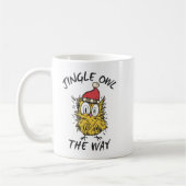 Jingle Owl the way Funny Santa Owl Kaffeetasse (Links)