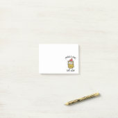 Jingle Owl the way Funny Santa Owl Post-it Klebezettel (Auf Schreibtisch)