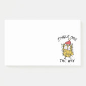 Jingle Owl the way Funny Santa Owl Post-it Klebezettel (Vorderseite)