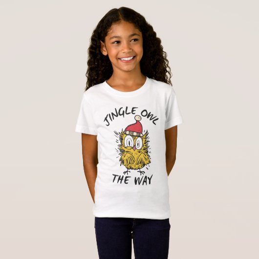 Jingle Owl the way Funny Santa Owl T-Shirt (Vorne ganz)