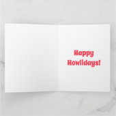 Jingle Paws and Boxer Dog Joy Holiday Karte (Innenseite)