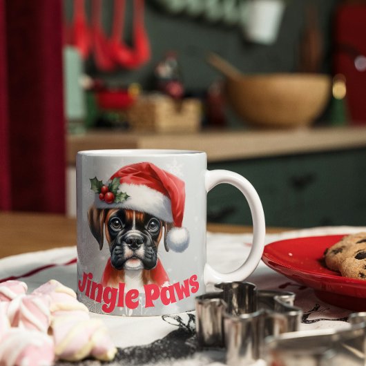 Jingle Paws and Boxer Dog Joy Kaffeetasse