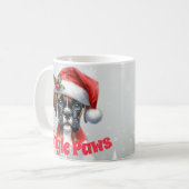 Jingle Paws and Boxer Dog Joy Kaffeetasse (Vorderseite Links)