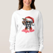 Jingle Paws and Boxer Dog Joy Sweatshirt (Vorderseite)