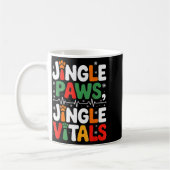 Jingle Paws Jingle Vitals Funny Vet Nurse Xmas Kaffeetasse (Links)