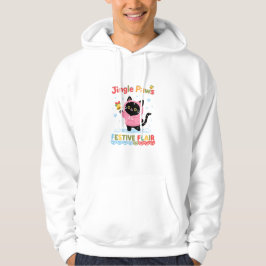 Jingle Paws Weihnachtspullover | Süße Katzenliebha Hoodie