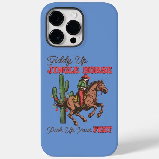 Jingle Pferd spendieren, Cowboy Case-Mate iPhone Hülle (Rückseite)