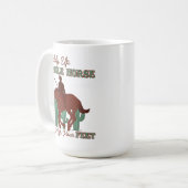 Jingle Pferd spendieren, Cowboy Kaffeetasse (Vorderseite Links)