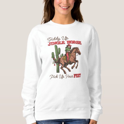 Jingle Pferd spendieren, Cowboy Sweatshirt (Vorderseite)