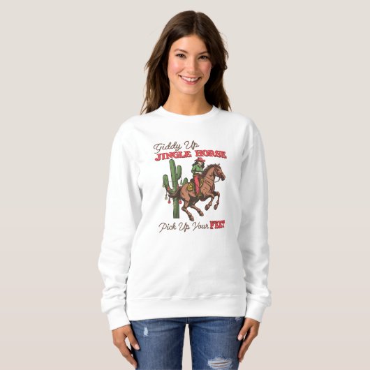 Jingle Pferd spendieren, Cowboy Sweatshirt (Vorne ganz)