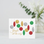 Jingle Postkarte (Stehend Vorderseite)