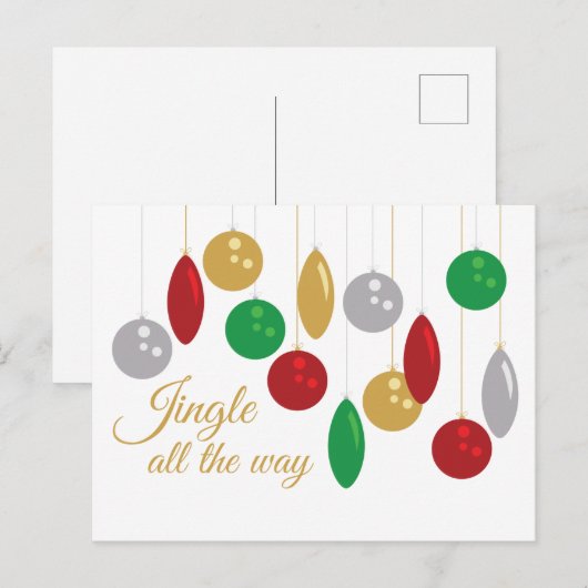 Jingle Postkarte (Vorne/Hinten)