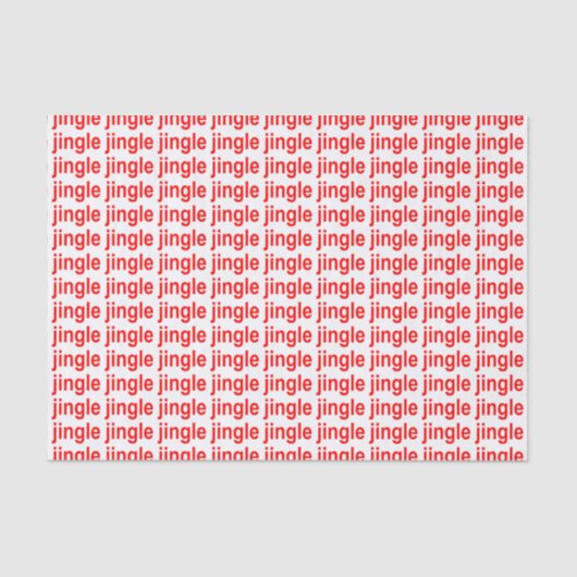 Jingle Red Seidenpapier (Vorderseite)