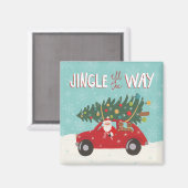 Jingle | Santa Car Magnet (Vorderseite/Rückseite)