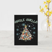 Jingle Shells Christmas Tree Snowflakes Celebratio Karte (Gelbe Blume)