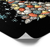 Jingle Shells Christmas Tree Snowflakes Celebratio Poster (Ecke)