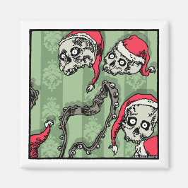 Jingle Skulls - Magnet Pop Goth Holiday