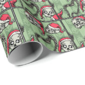 Jingle Skulls - Pop Goth Holiday Geschenkpapier (Rolleneckpunkt)