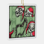 Jingle Skulls - Pop Goth Holiday Keramikornament (Rechts)