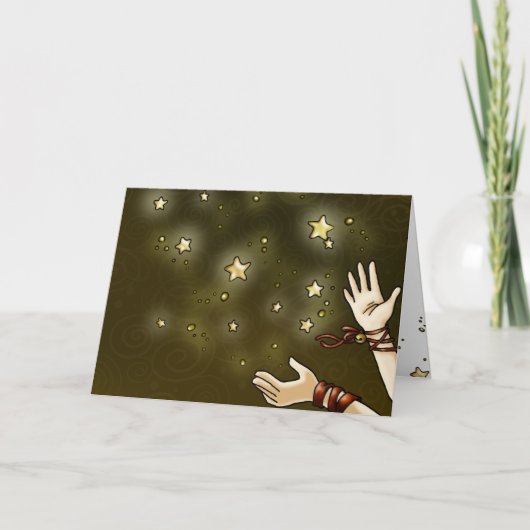 Jingle Star Feiertagskarte (Vorderseite)