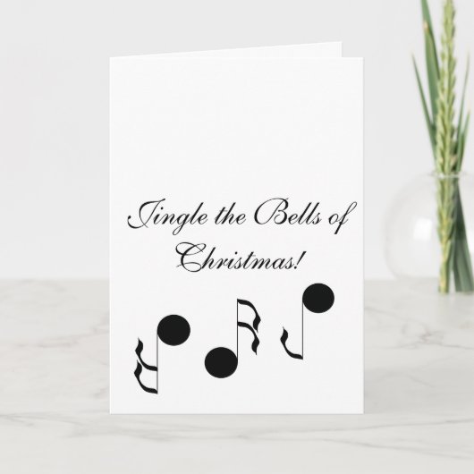 Jingle the Bells of Christmas Holiday Joy Karte (Vorderseite)
