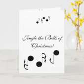 Jingle the Bells of Christmas Joyful Fun Holidays Karte (Gelbe Blume)