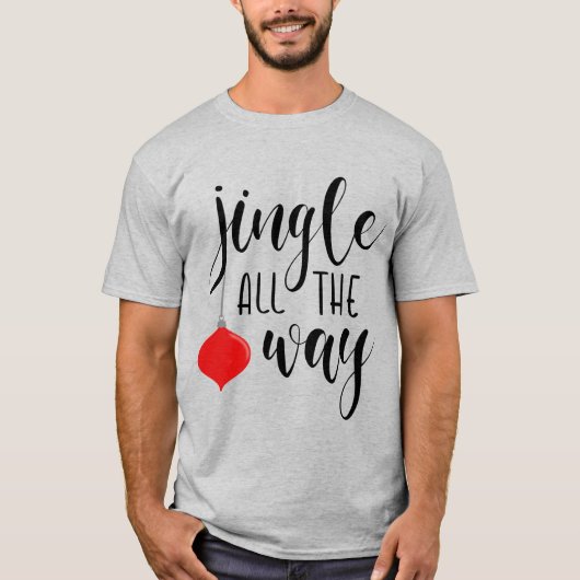 Jingle The Way Christmas Men's Shirt (Vorderseite)