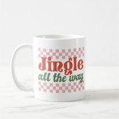 Jingle The Way Retro Groovy Weihnachten Kaffeetasse (Links)