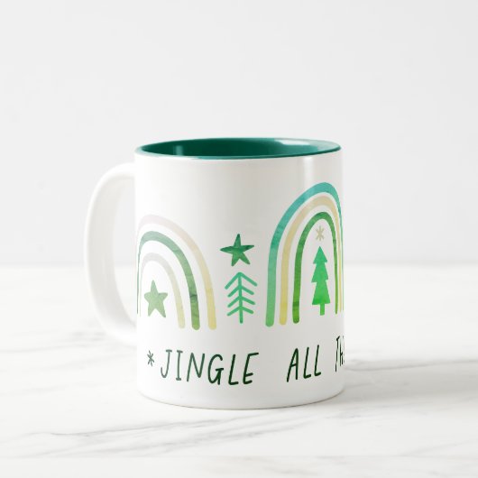 Jingle Two Tone Tasse (Vorderseite Links)
