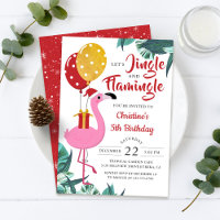 Jingle und Flamingo Tropical Christmas Geburtstag