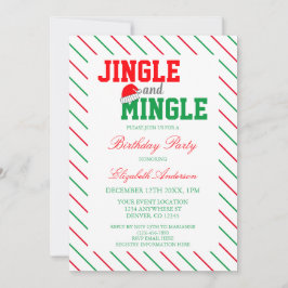 Jingle und Mingle Christmas Birthday Einladung