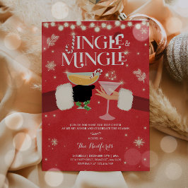Jingle und Mingle Christmas Cocktail Party Einladung